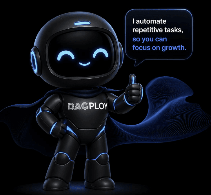Dagploy AI agents working on an automation pilot project